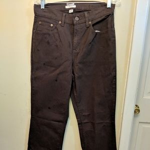L L BEAN Women's Brown Denim Jeans 10 MT